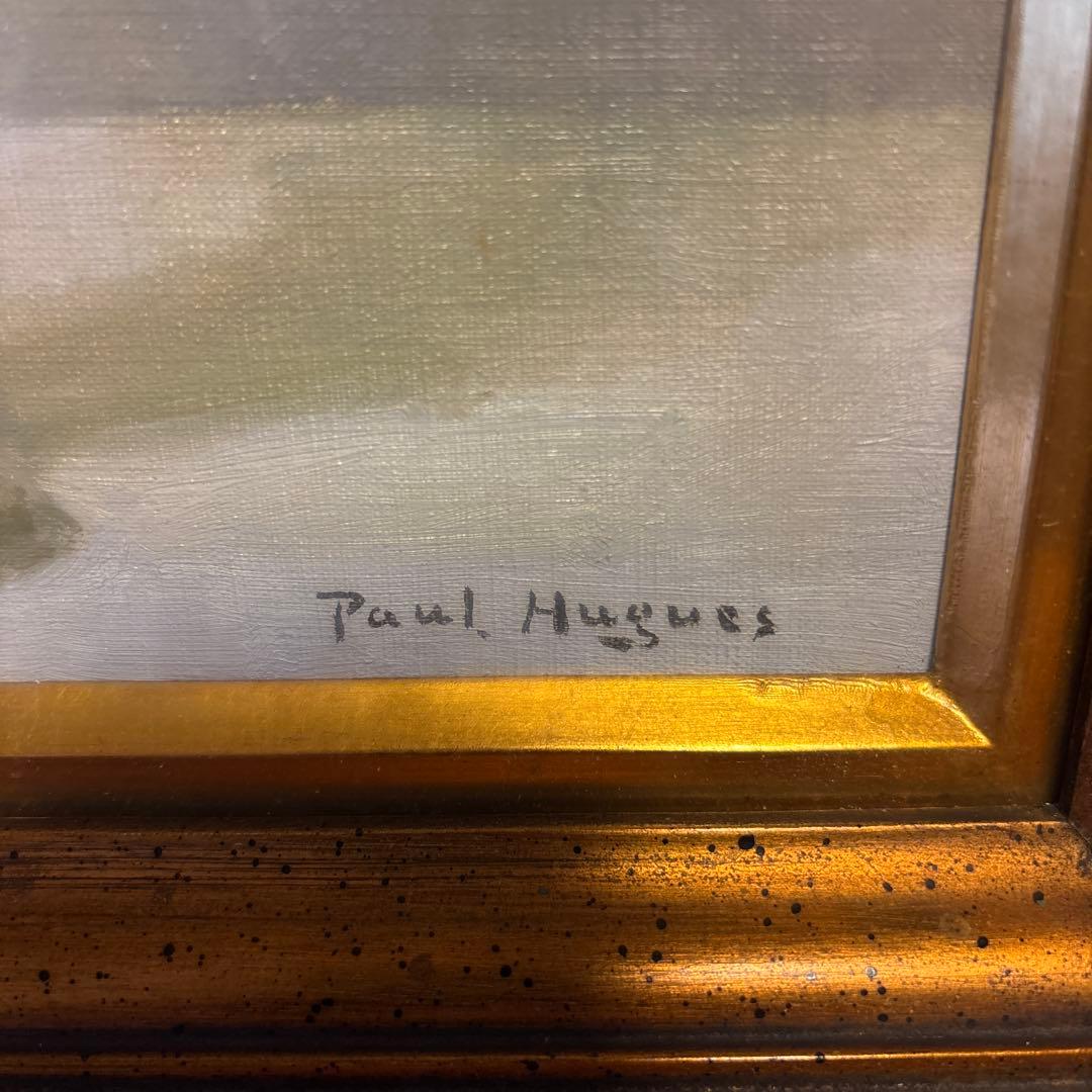 Paul H. Morgan 花瓶の花 油彩画