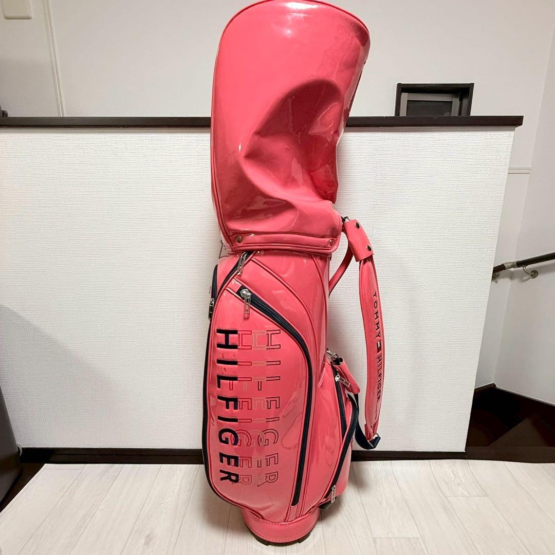 美品 トミーヒルフィガー レディース キャディバッグ 