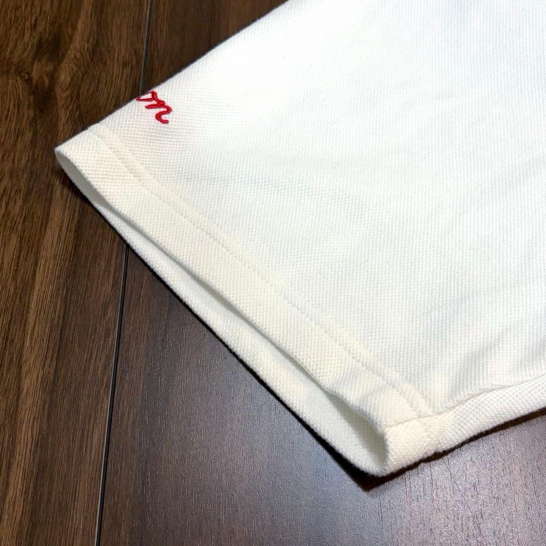 【美品】マルボン ゴルフ メンズ 半袖 ゴルフウェア　M ホワイト