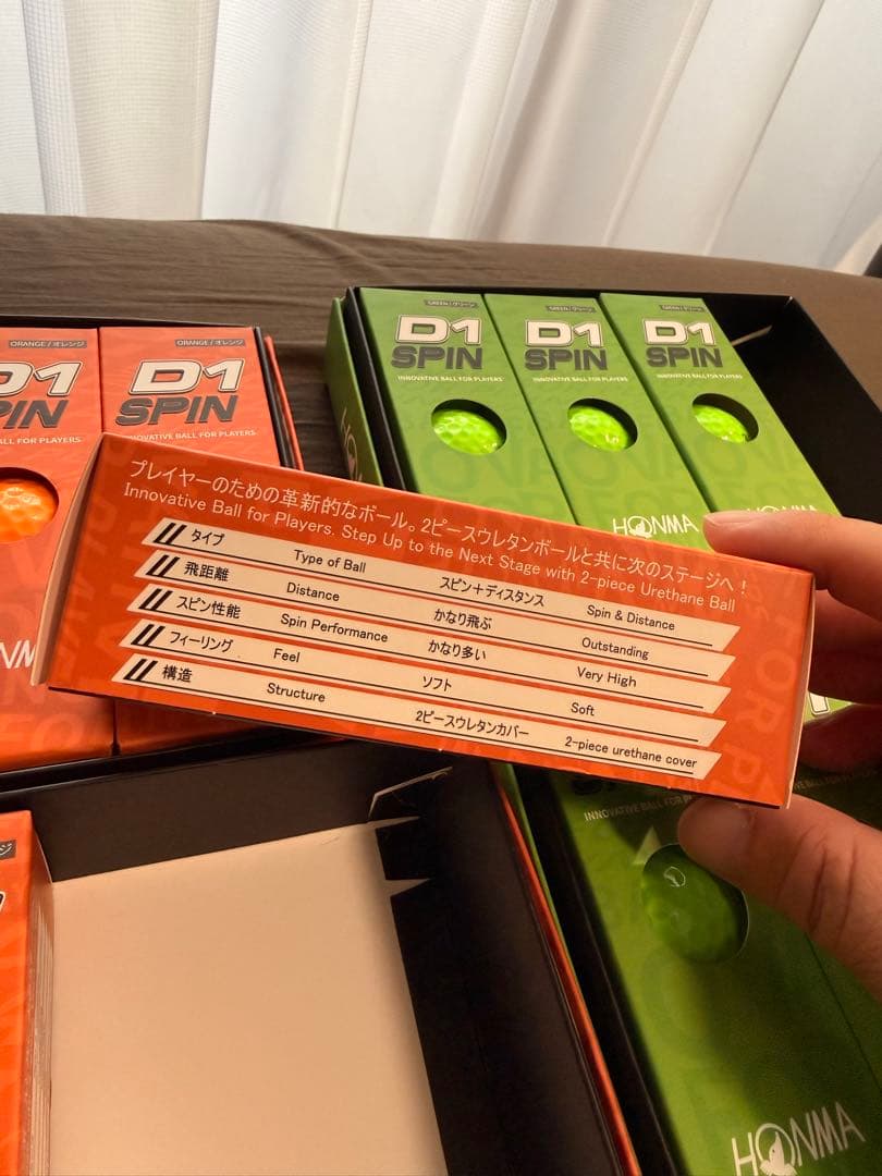 【新品／未使用】HONMA D1 SPIN ゴルフボール 54個