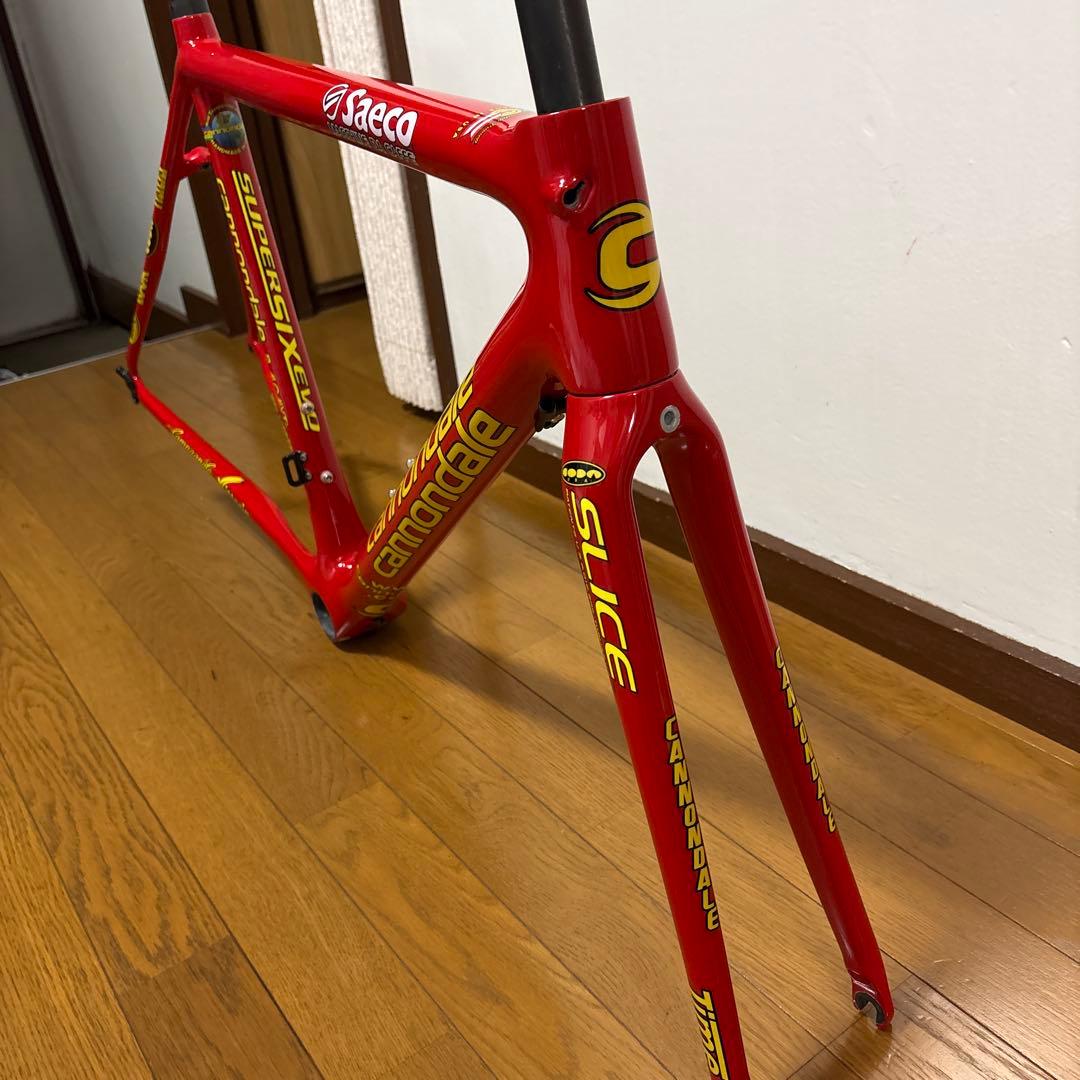キャノンデール スーパーシックスエボ フレーム 50サイズ リペイント サエコ