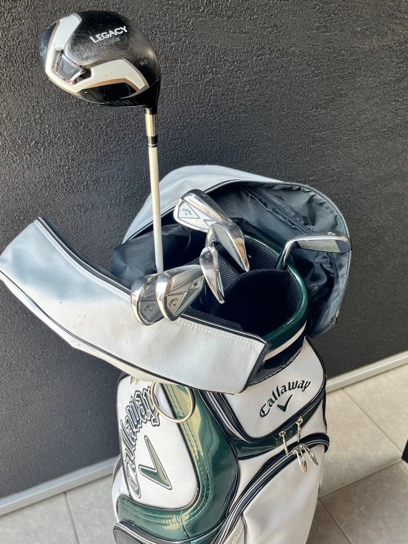 Callaway キャディバッグ 白 ゴルフクラブセット付き