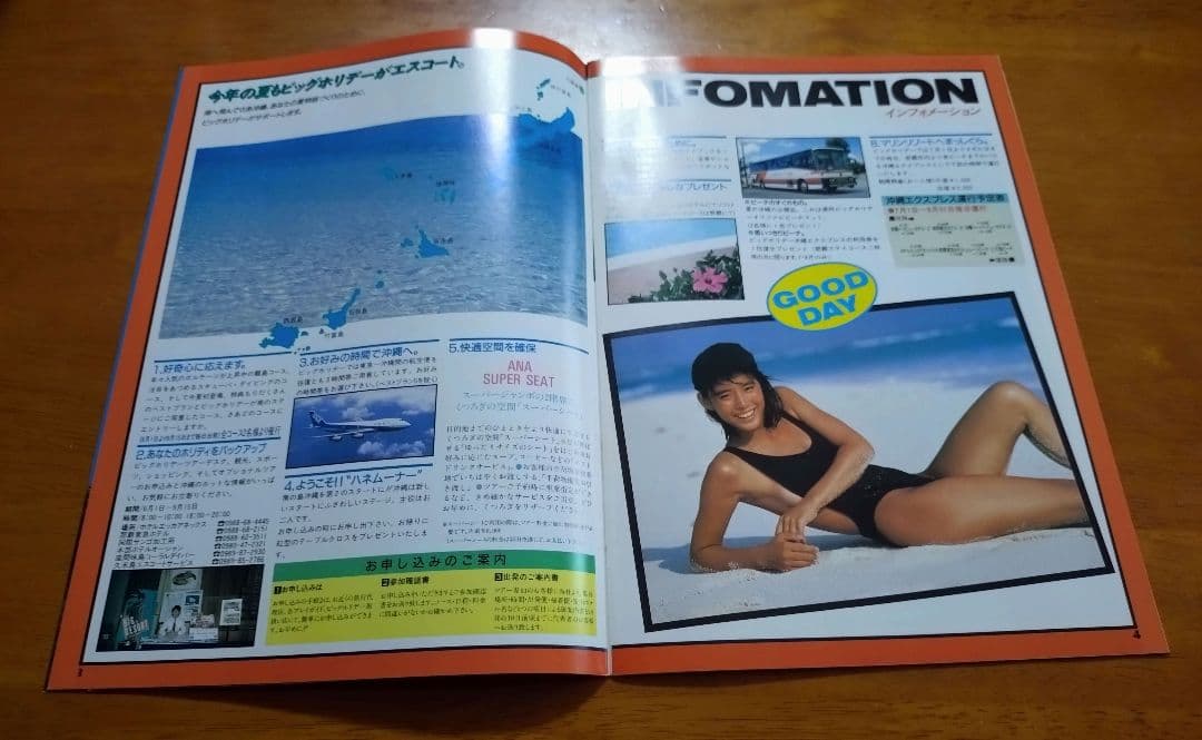 石田ゆり子 87年ANAパンフレット おまけ付