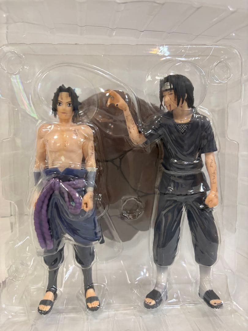 一番くじ NARUTO疾風伝 心を写す赤き瞳 ラストワン賞 サスケ＆イタチ 箱有