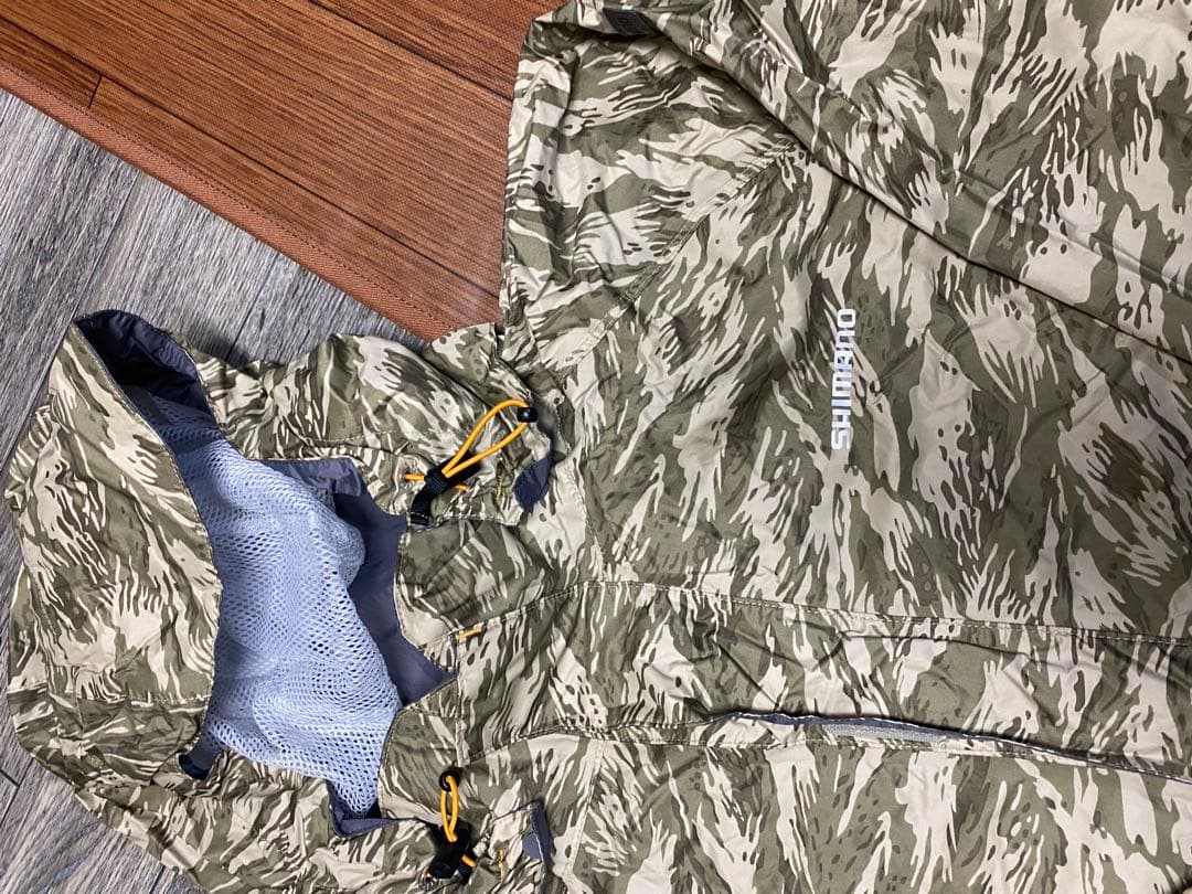 シマノ カモフラージュ レインウェア ドライシールド