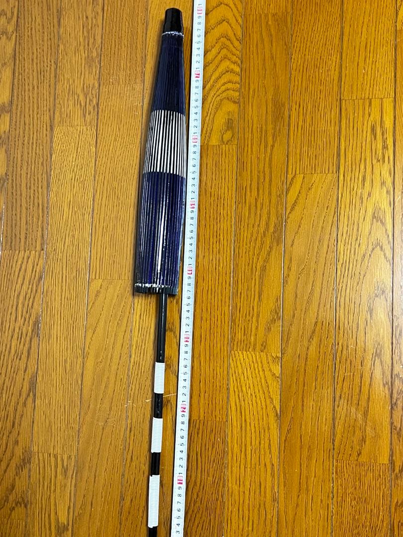 舞踊傘 紫と白の円形デザイン 約80cm
