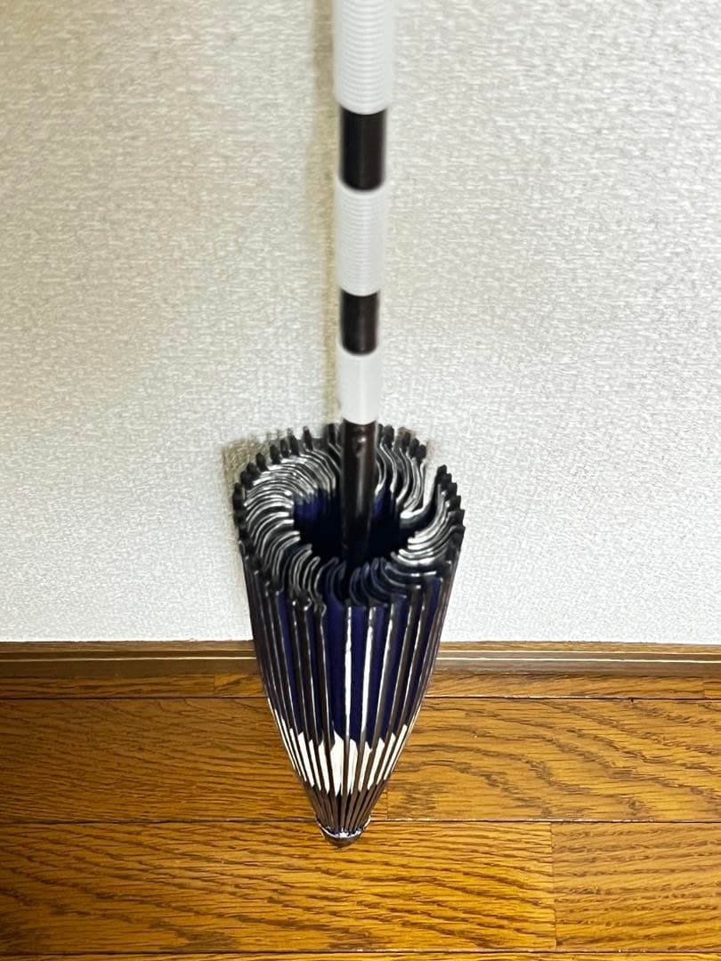 舞踊傘 紫と白の円形デザイン 約80cm