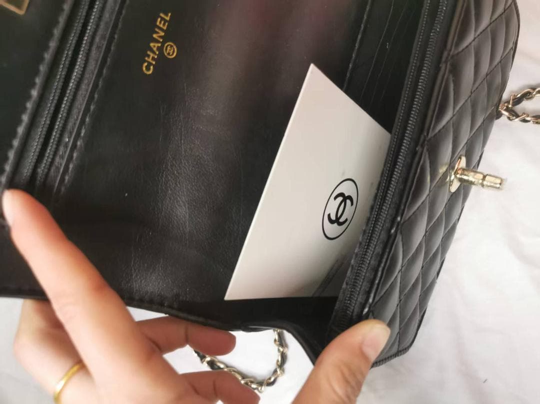 即日発送 CHANEL ノベルティ VIP ブラック キルティング バッグ