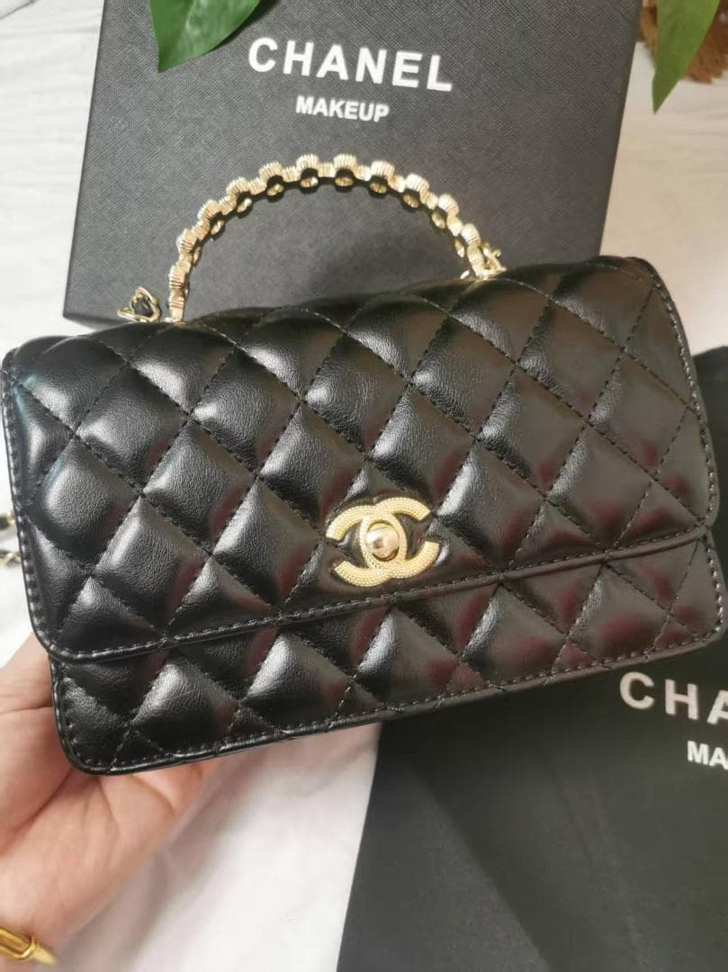 即日発送 CHANEL ノベルティ VIP ブラック キルティング バッグ