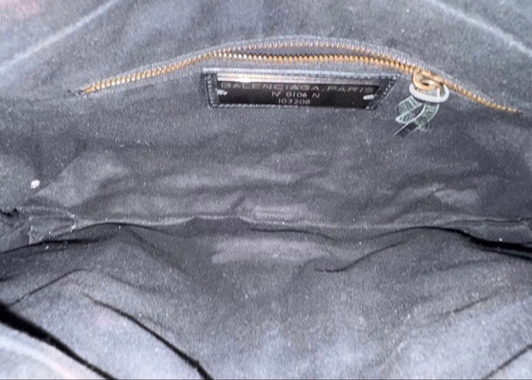 写真balenciaga old city bag black