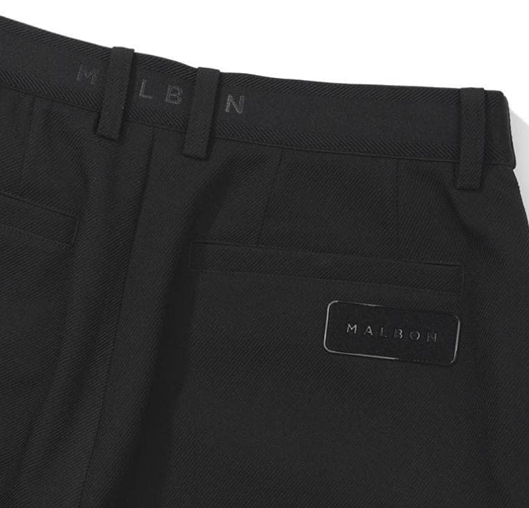 Malbonゴルフメンズ セットアップ ブラックL半袖トップス＋ショートパンツ✨