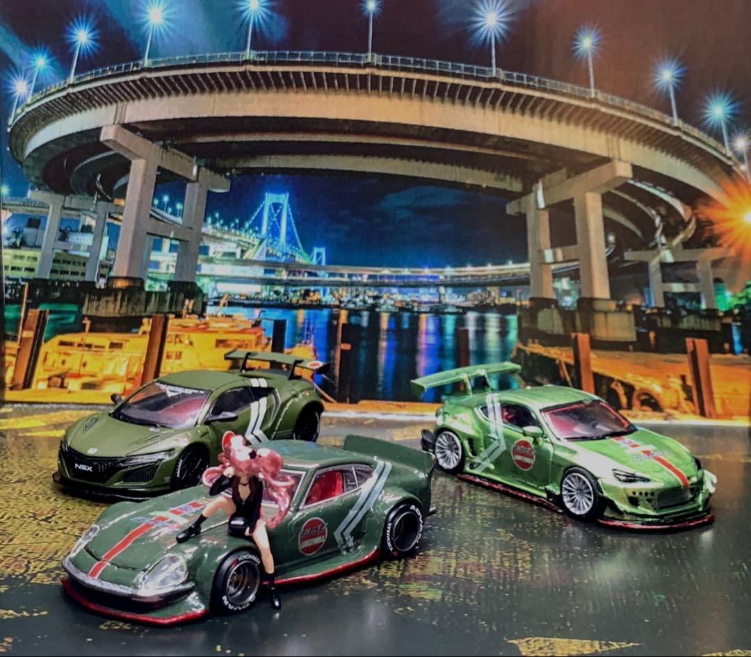 ラスト1台　1/64サイズ　LBWK ホンダ　NSX ゼロ戦カラー