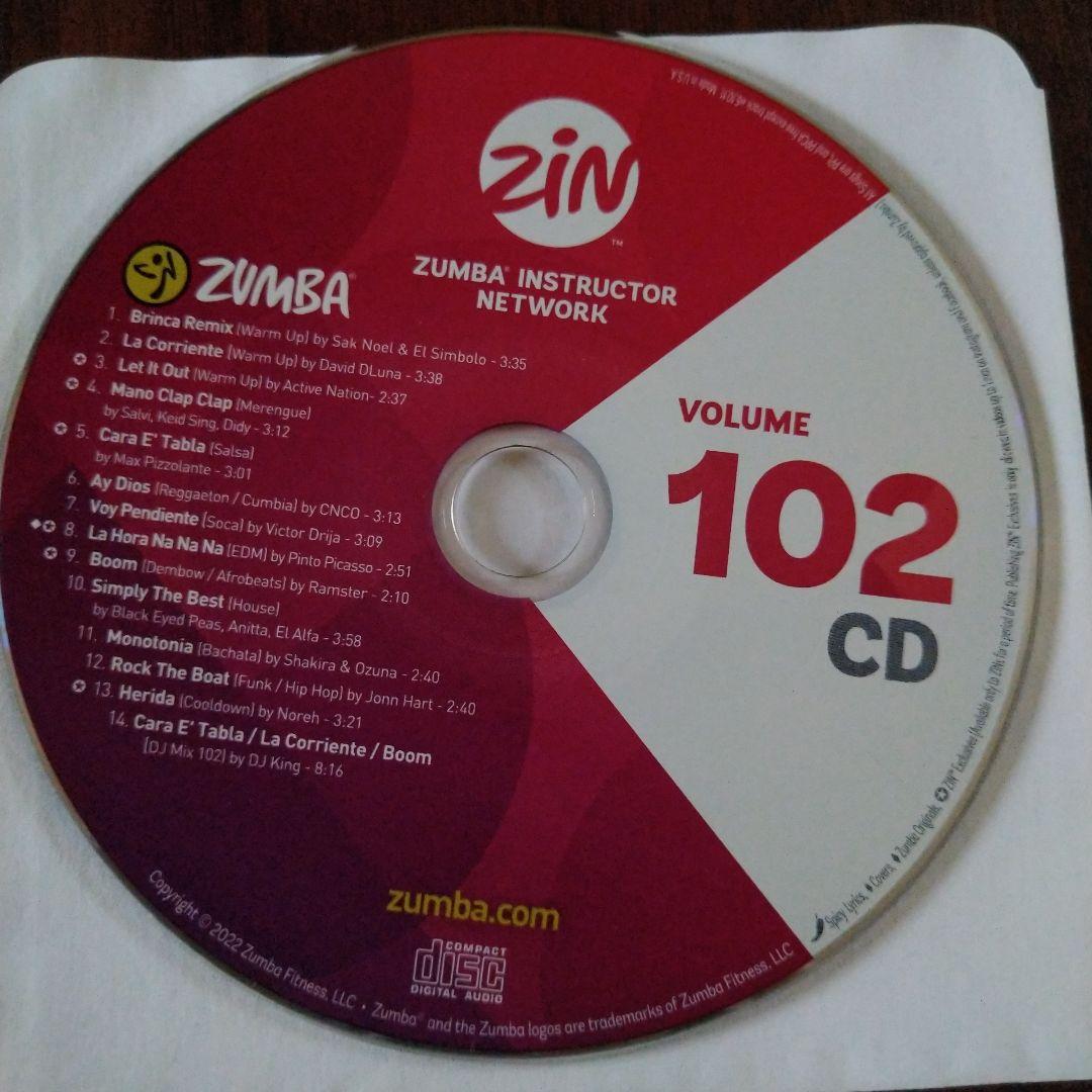ZUMBA　CD　DVD　zin102