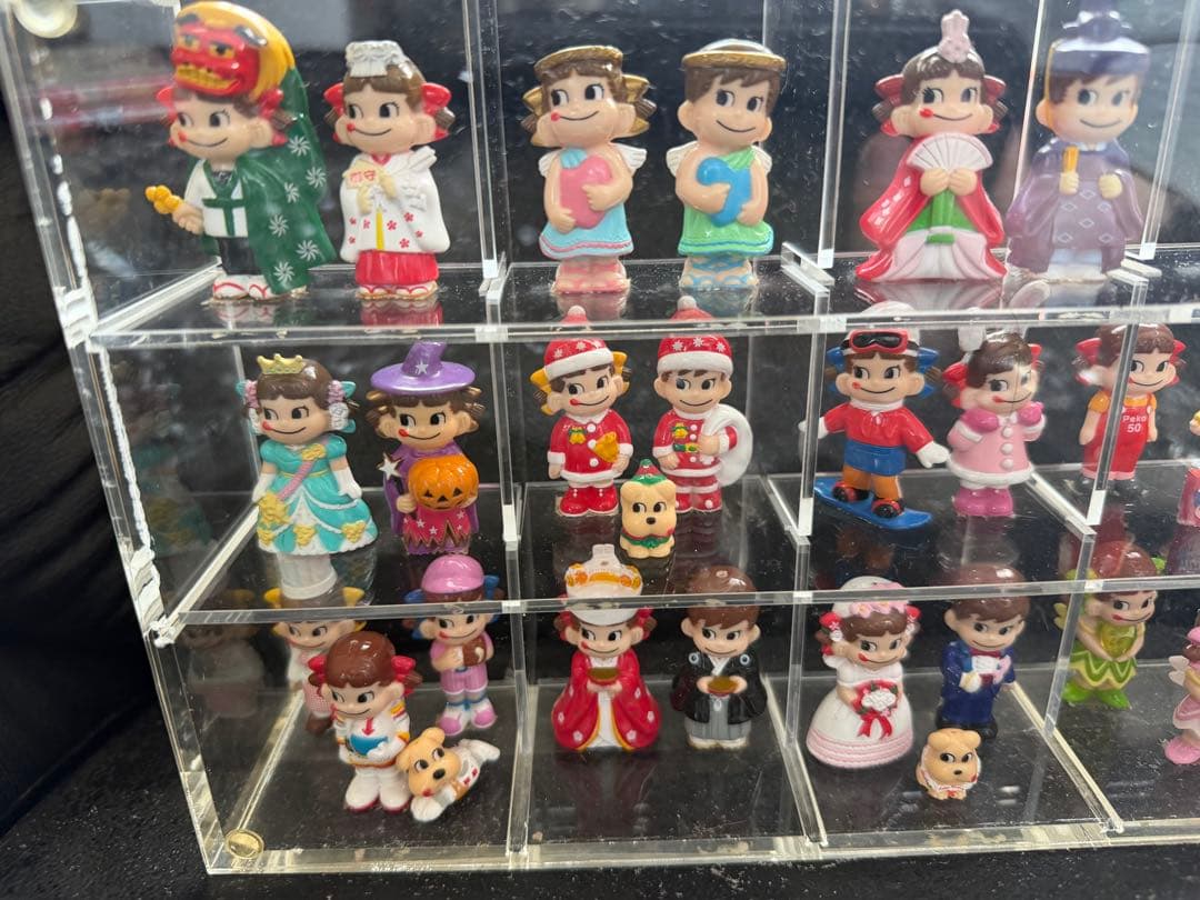 不二家 ペコちゃん フィギュア 35体 大量まとめ売り コレクションケース付