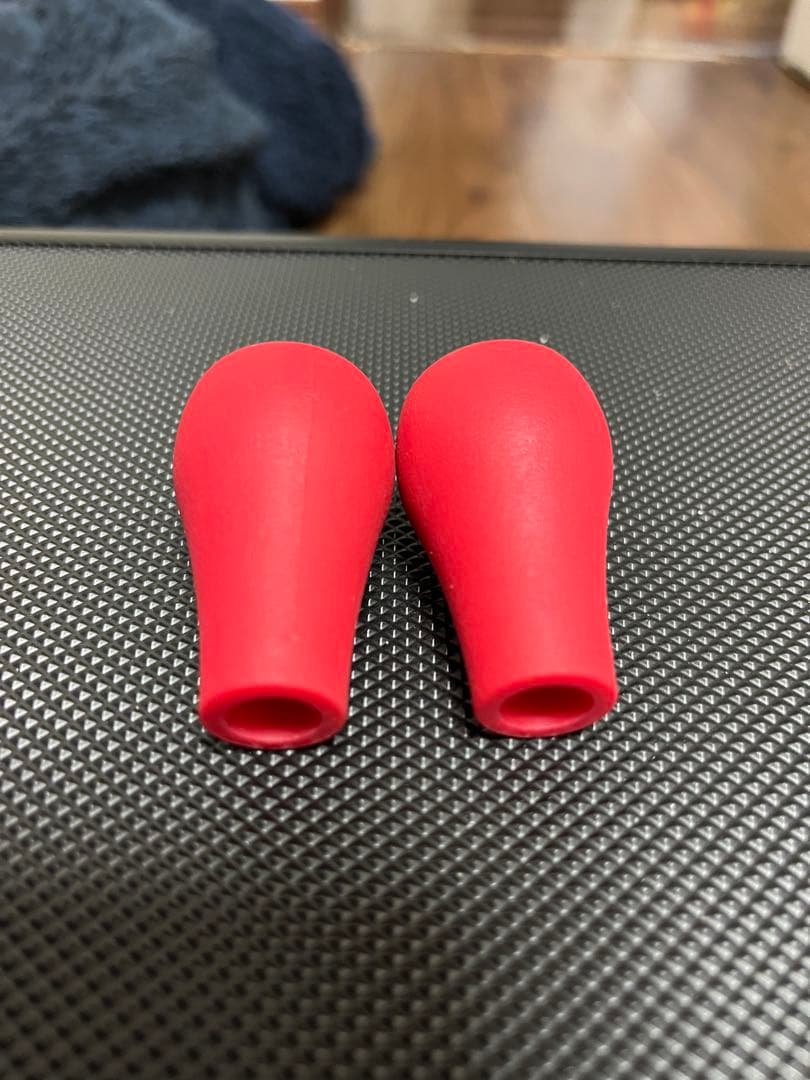 バリアルゴールドホイール、レッドファットノブ