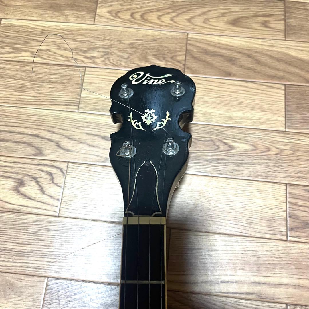 Vine V10R 5弦バンジョー 日本製 ピアレス ハードケース付 弦あり