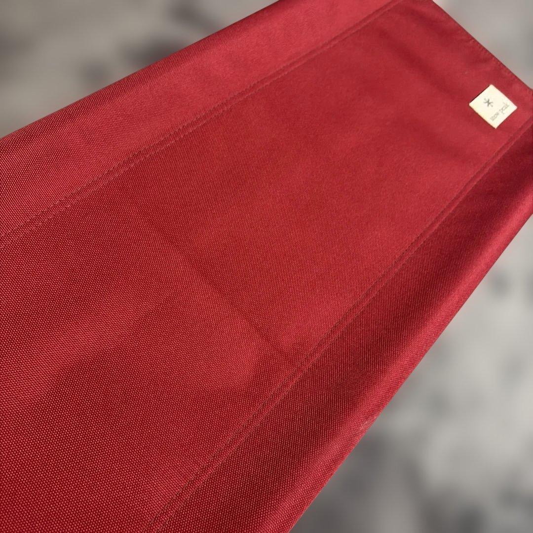 美品　 peak アウトドアベンチ レッド