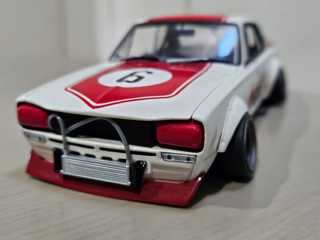 京商　NISSAN SKYLINE 2000GT-Ｒ　RACING　NO.6