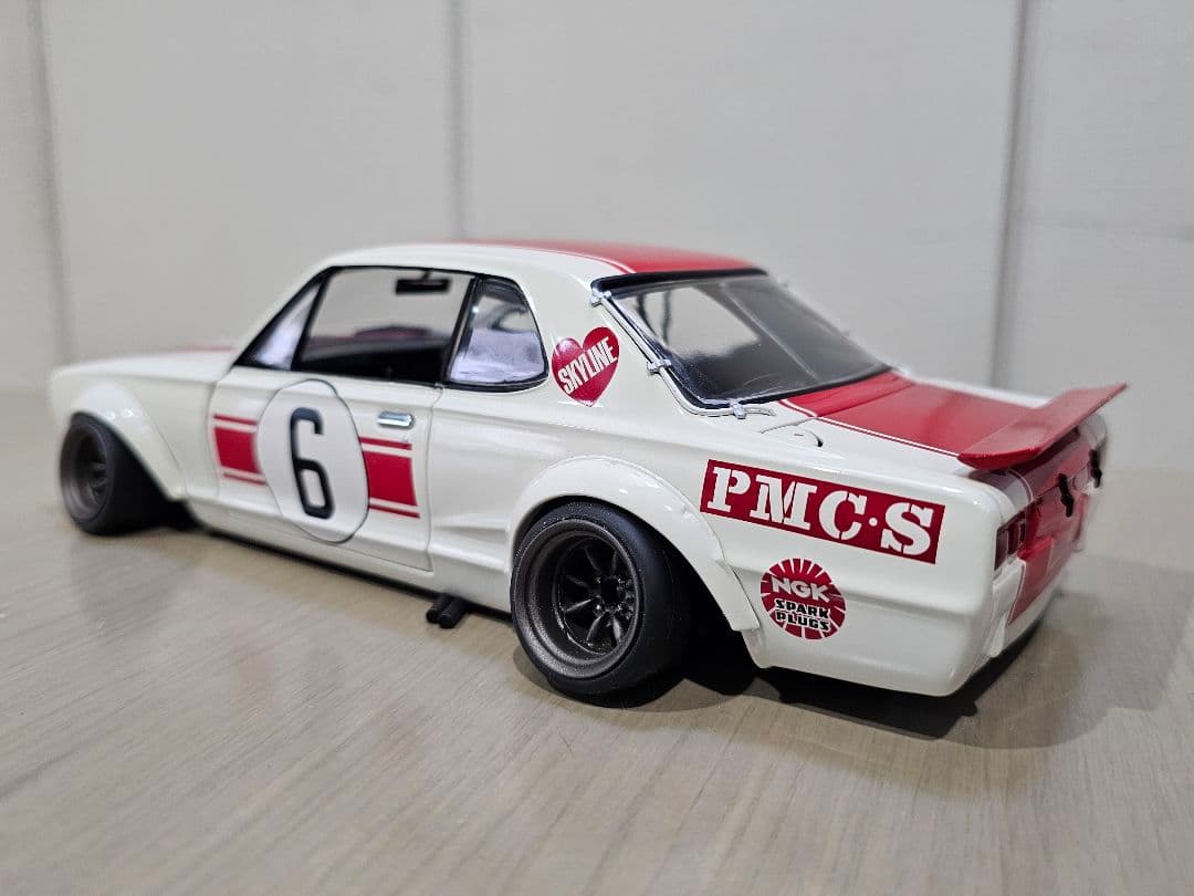 京商　NISSAN SKYLINE 2000GT-Ｒ　RACING　NO.6