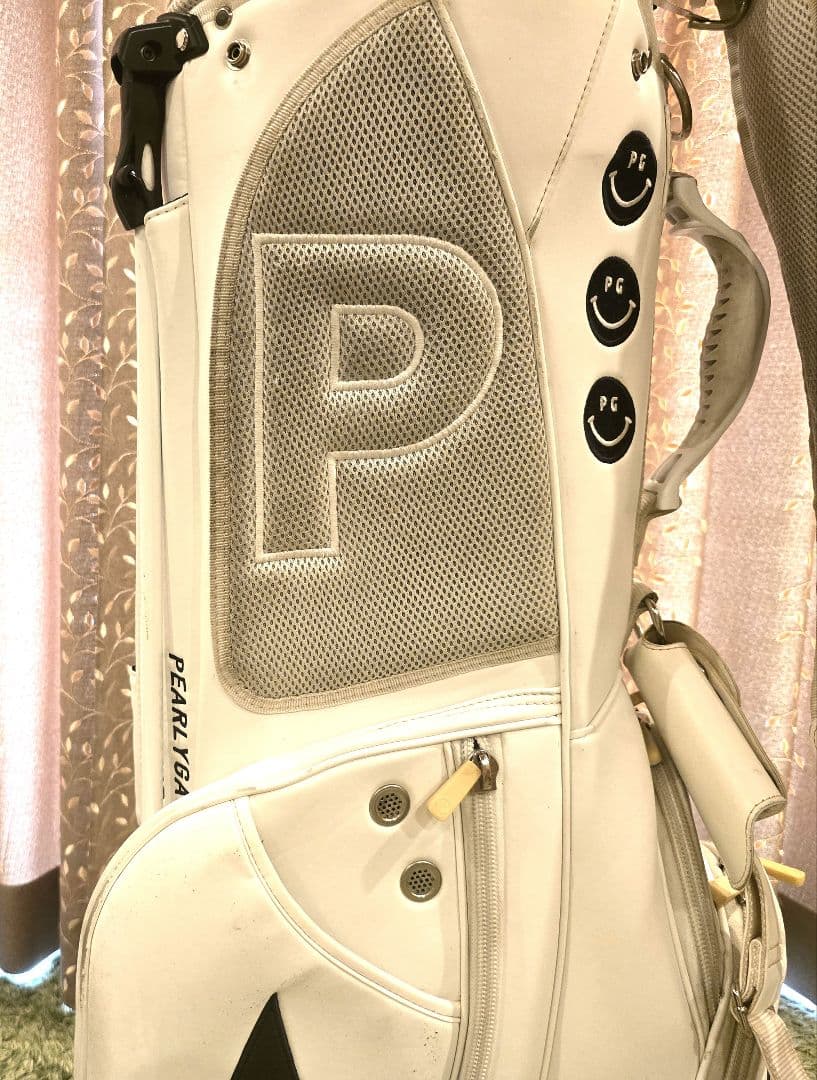 PEARLY GATES キャディバック 　ホワイト✖ネイビー