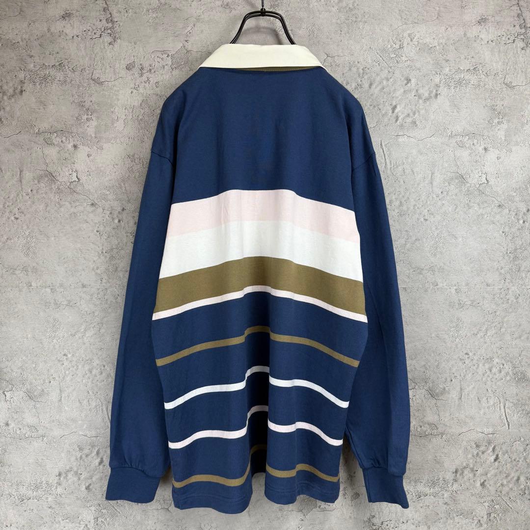 90's 00's Canterbury カンタベリー　ボーダーラガーシャツ