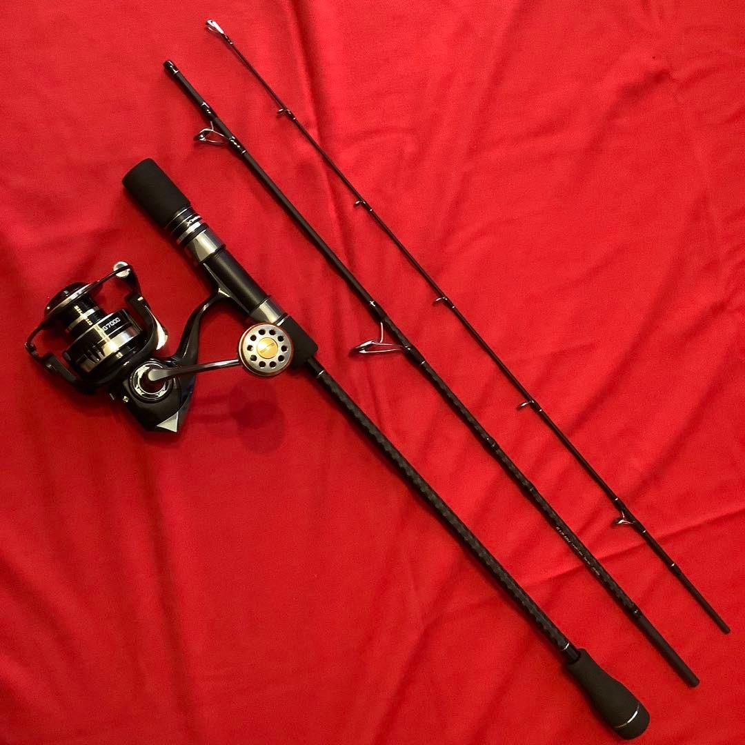 MH1.83m MAX350g 3ピースロッド& スピニングリール7000番