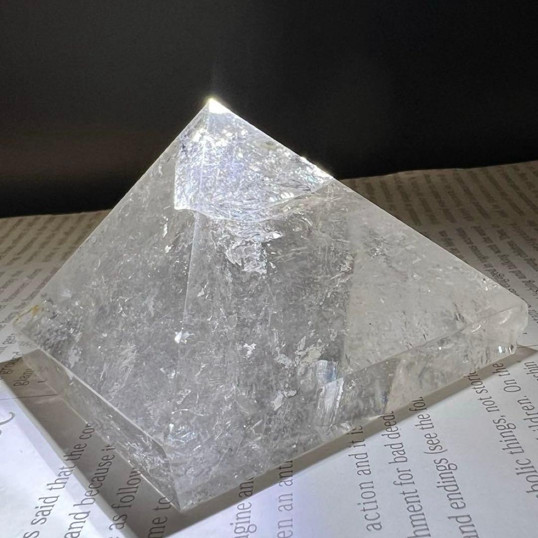 ✳️✨高透明！聖なる山からの贈り物✨ヒマラヤ産 レインボー水晶 ピラミッド 天然石