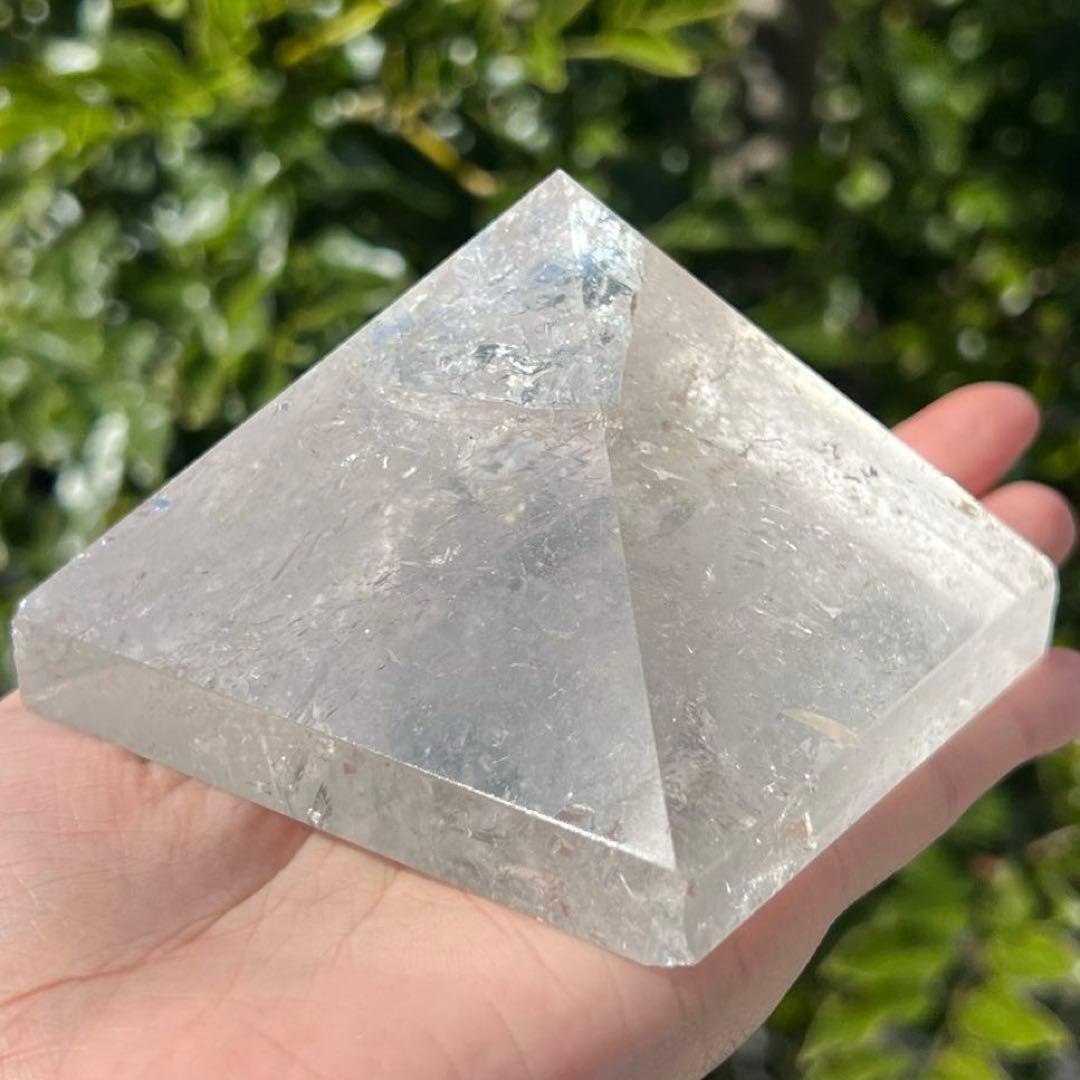 ✳️✨高透明！聖なる山からの贈り物✨ヒマラヤ産 レインボー水晶 ピラミッド 天然石