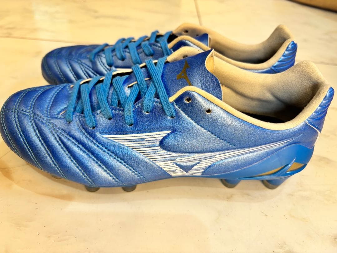 お値下げ中！早い者勝ち！Mizuno サッカーシューズ 青 スパイク22.0cm