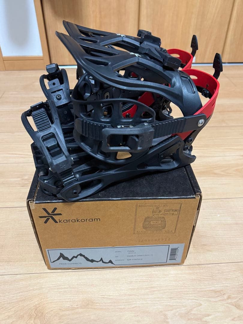 Mサイズ　カラコラム GRIZZLY SPLIT BOARD BINDINGS