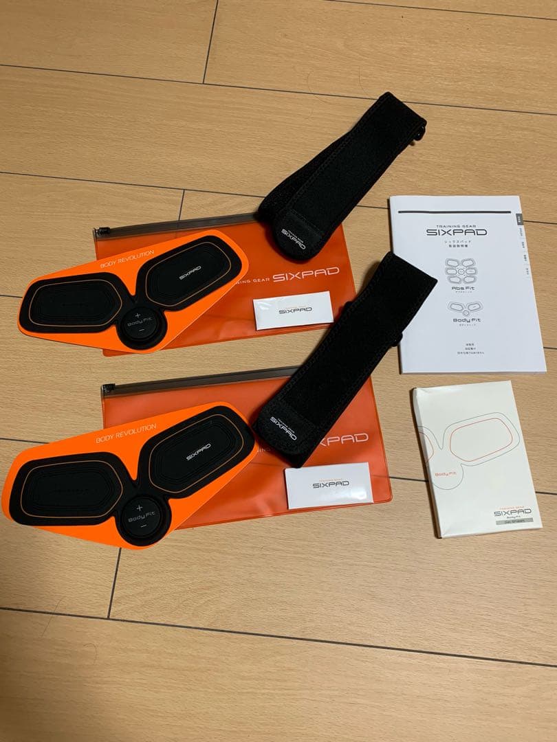 abs fit.body fit×2.各固定ベルト、ゲルシート、予備電池