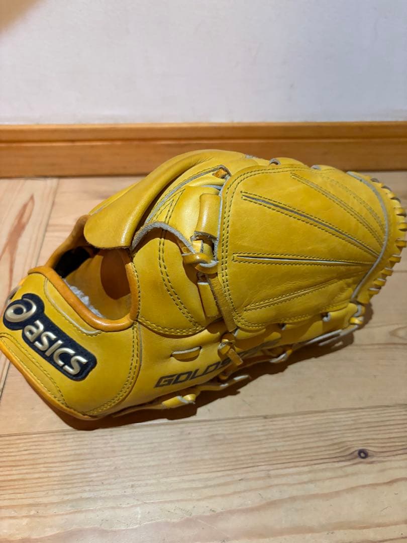 asics ピッチャー用軟式野球グローブ gold stage 投手用
