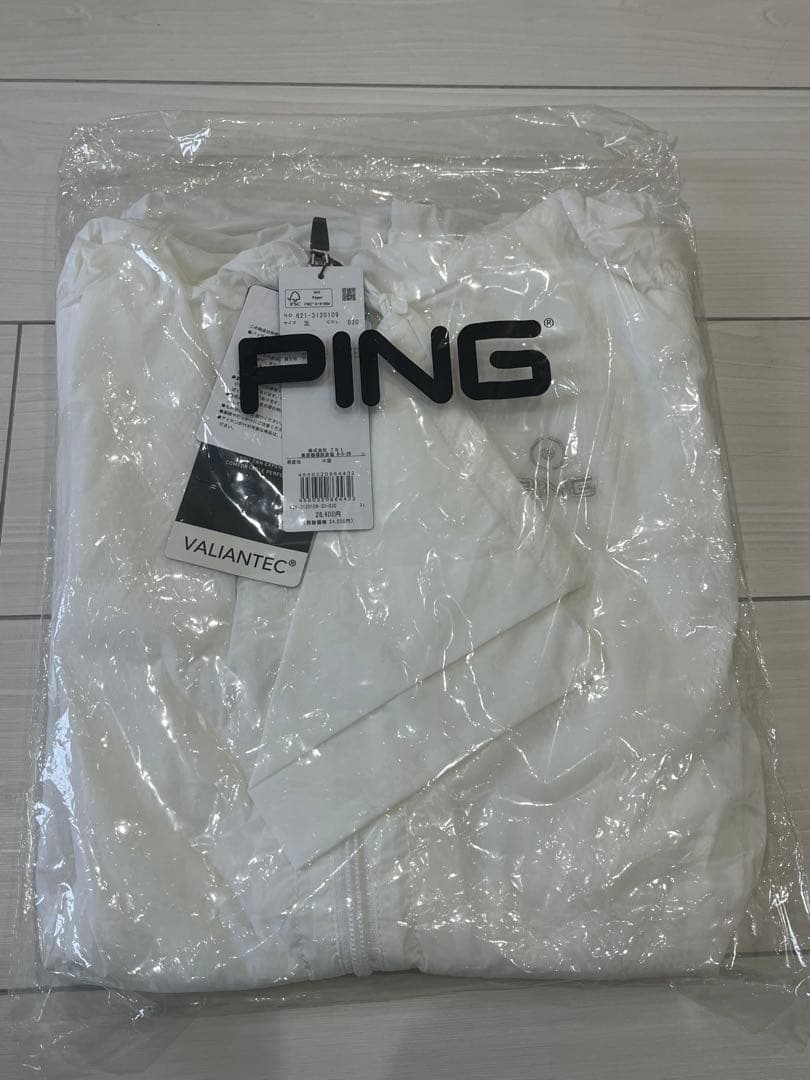 PING ValiantTec+ ホワイト 3Lジャケット