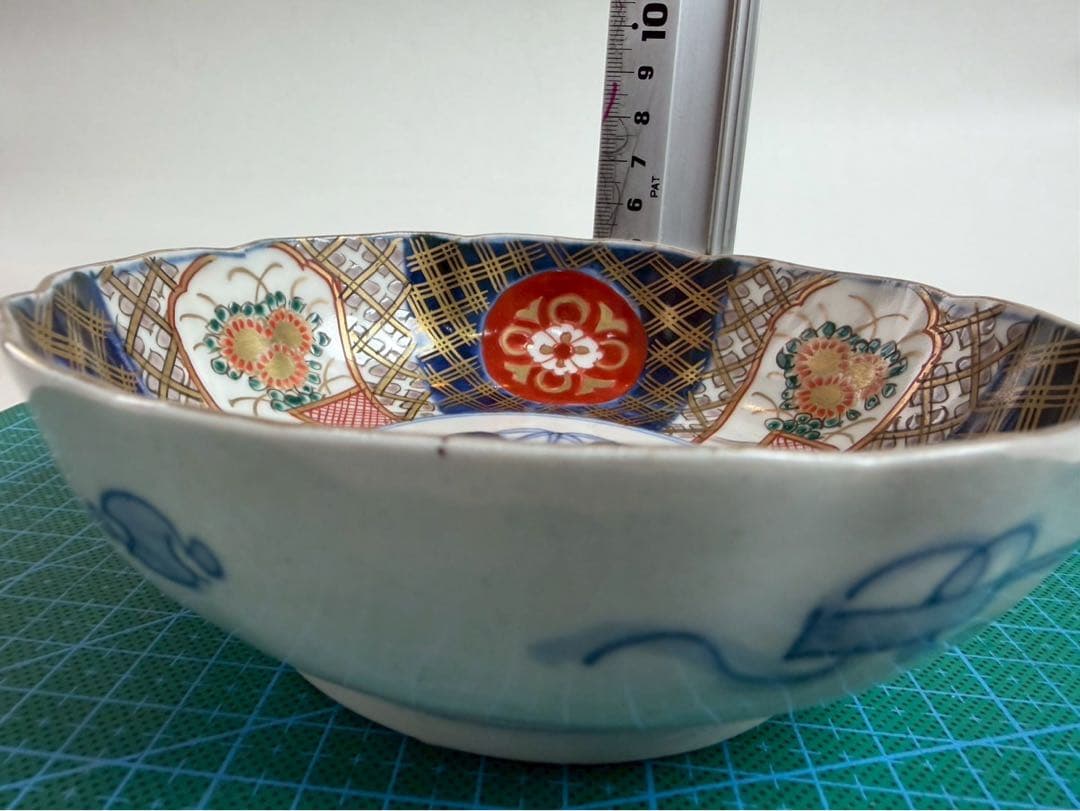 有田焼き　古伊万里　皿　なます皿色絵　5つ　NO.05