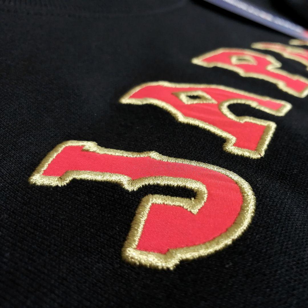 【公式】刺繍ロゴ トレーナー 侍ジャパン ブラック Lサイズ