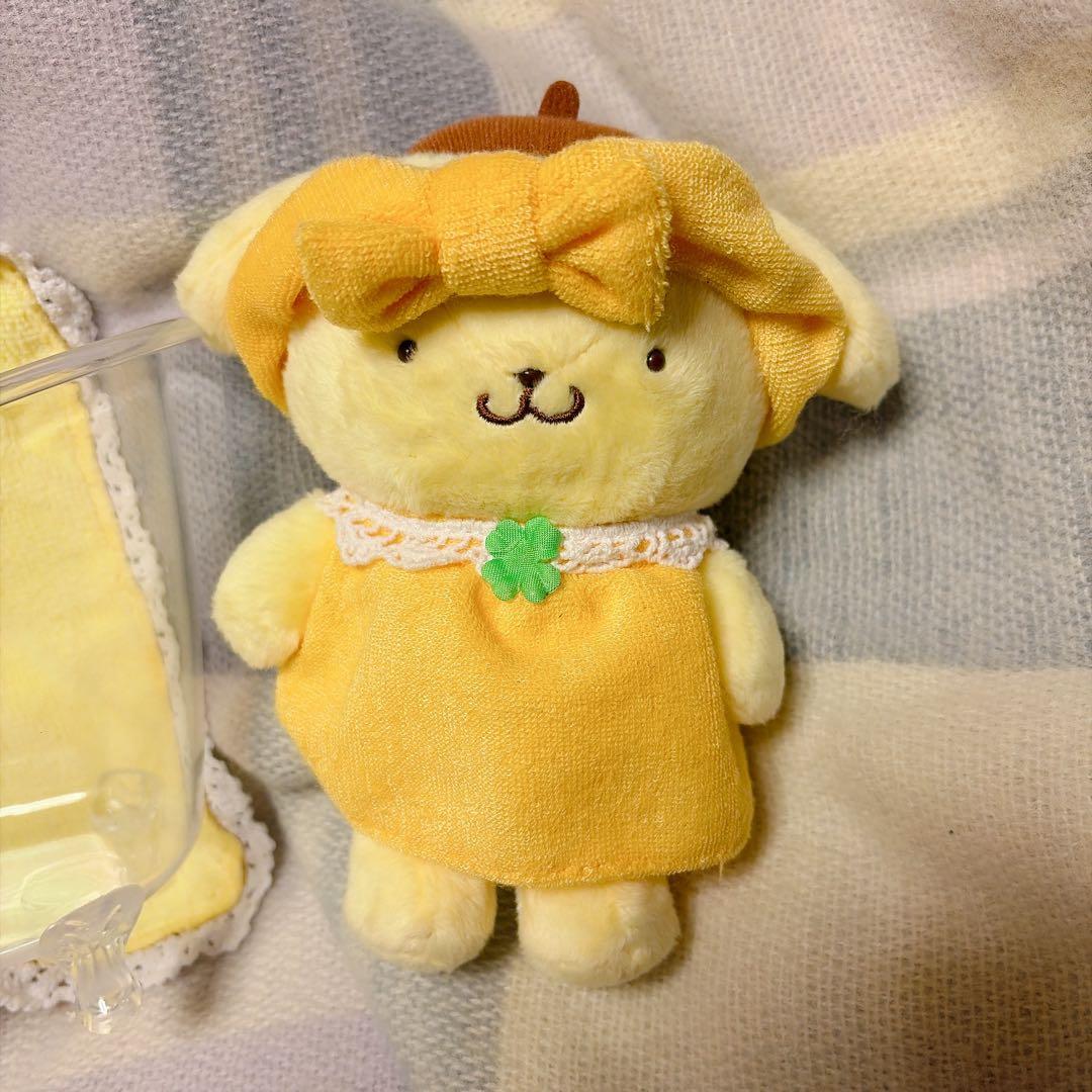 ポムポムプリン　お風呂　ぬいぐるみ
