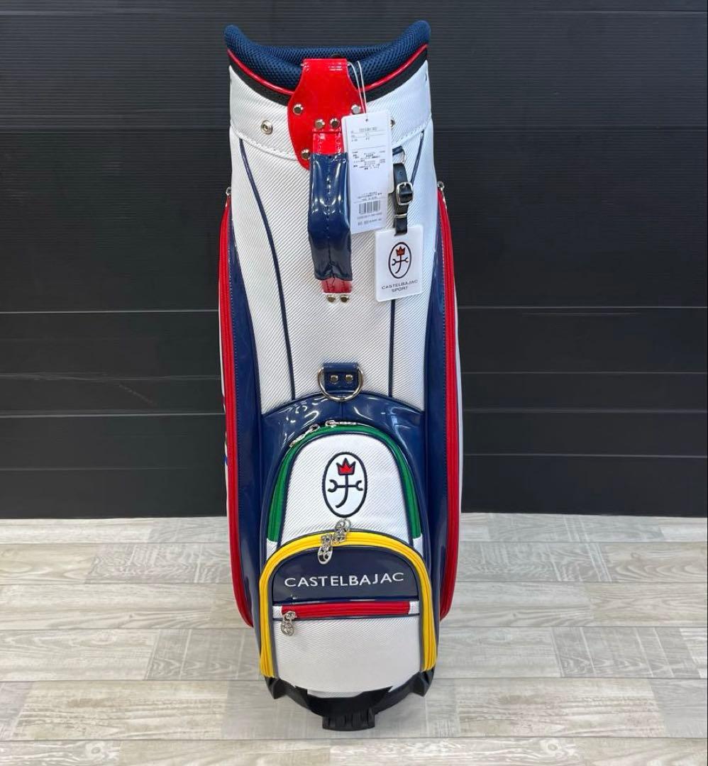 【新品】カステルバジャック CBC036 キャディバッグ 7235381302白