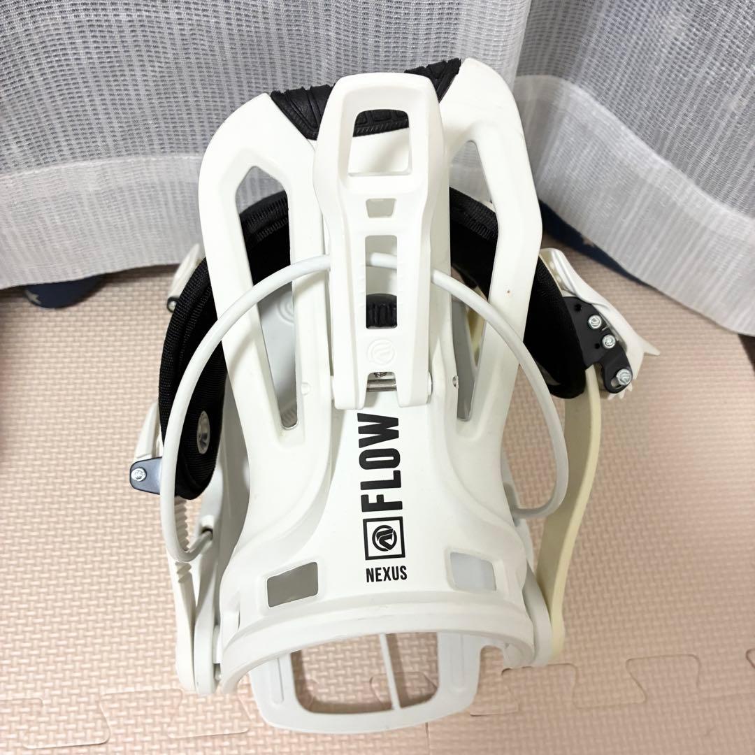 23-24 FLOW Lサイズ　スノーボード　ビンディング　バインディング　白