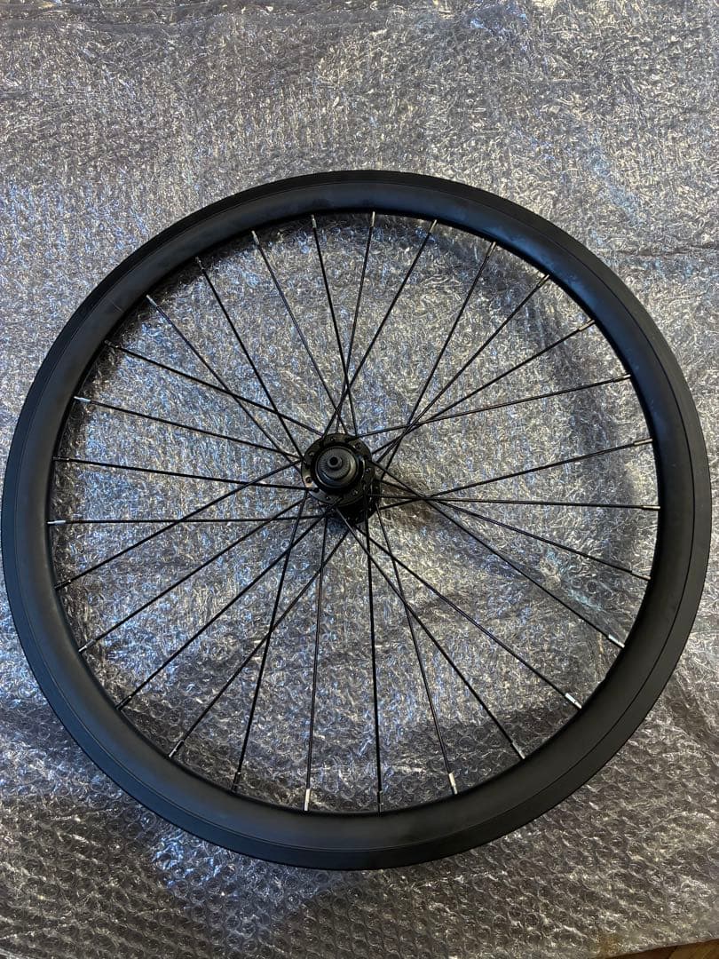 未使用 ブラック 完組フロントホイール 20インチ(451)自転車用