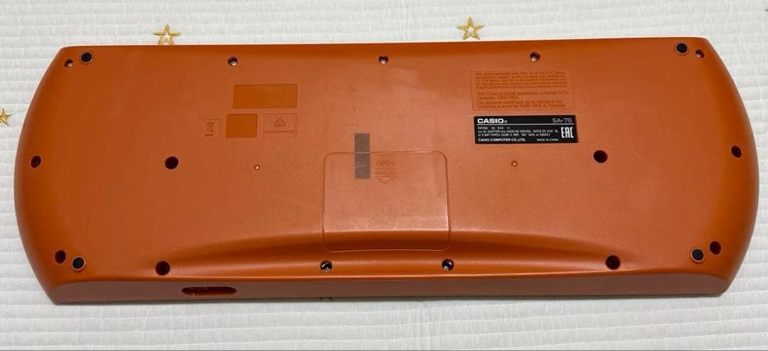 【ほぼ新品】CASIO SA-76 キーボード 純正ACアダプタ付き