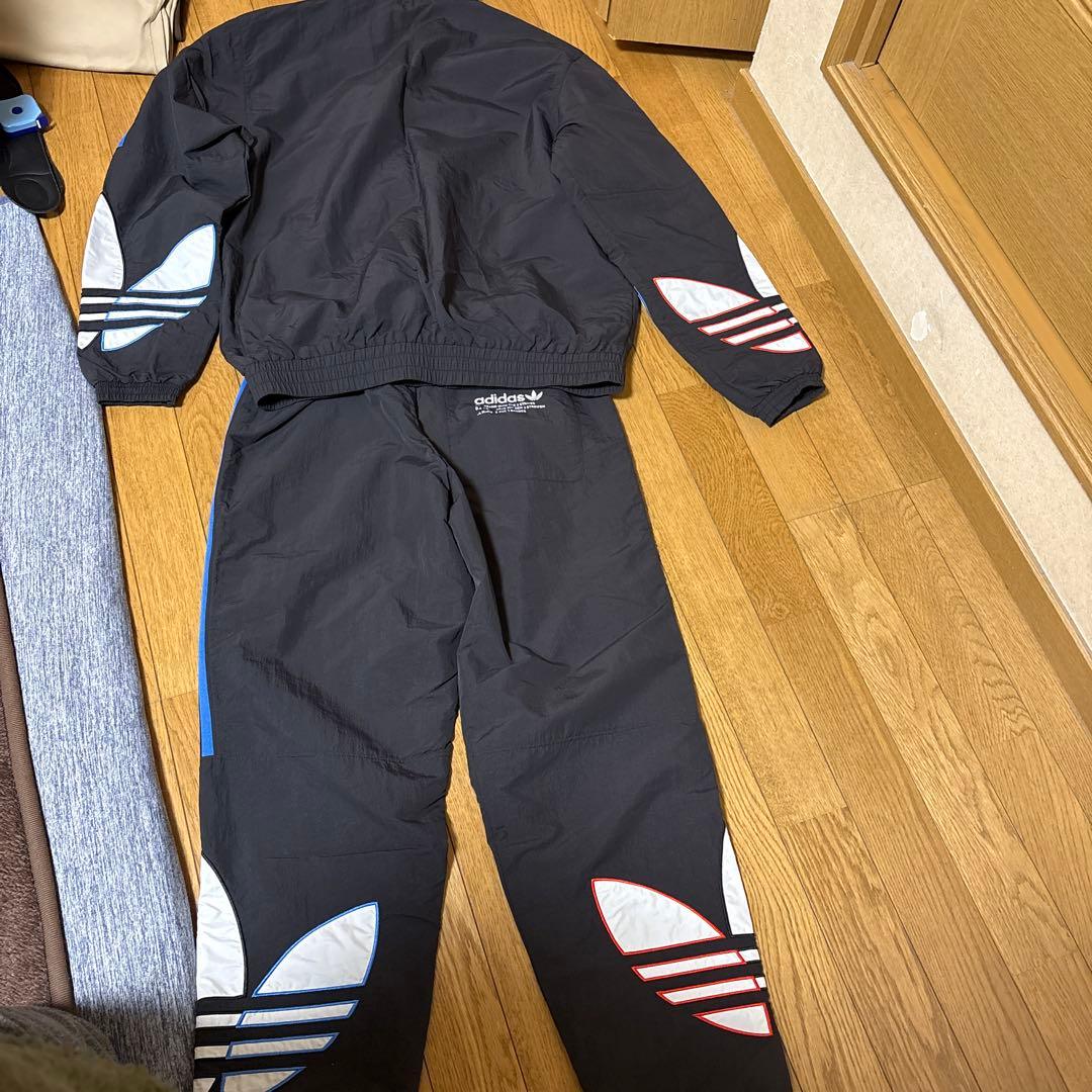 adidas プライムグリーン セットアップ トレフォイル