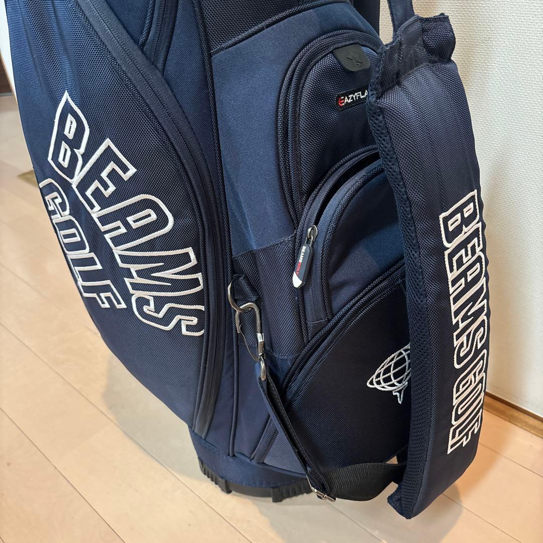 BEAMS GOLF/エイトハーフ キャディバッグ ネイビー