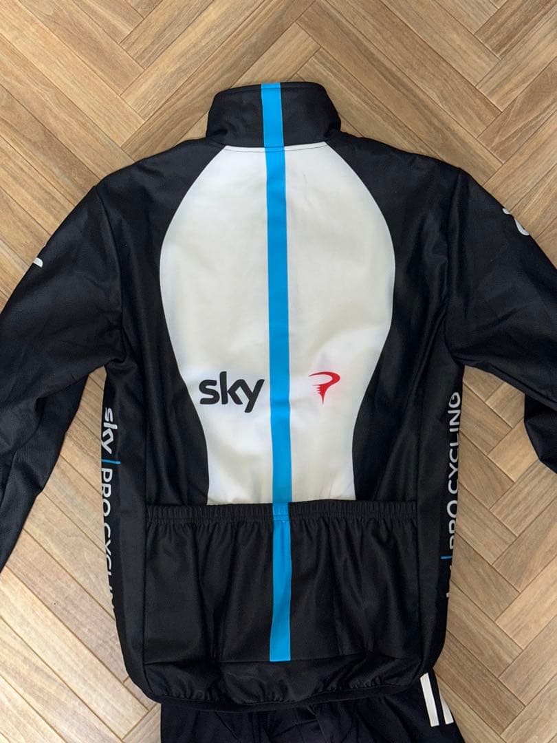 team SKY サイクルジャージ 上下セット　ビブタイツ Mサイズ