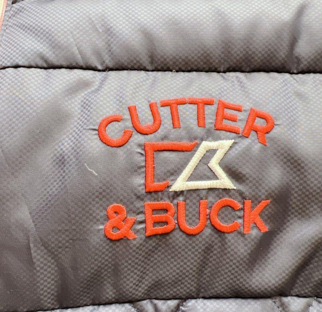 美品 CUTTER&BUCK ダウンジャケット メンズ Lゴルフウェア ネイビー