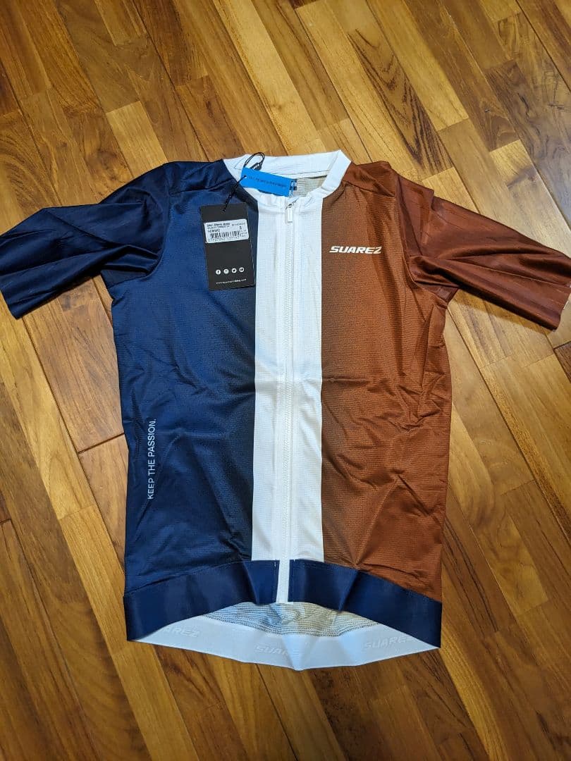 新品サイクルジャージ　SUAREZ　テラコッタ（S)