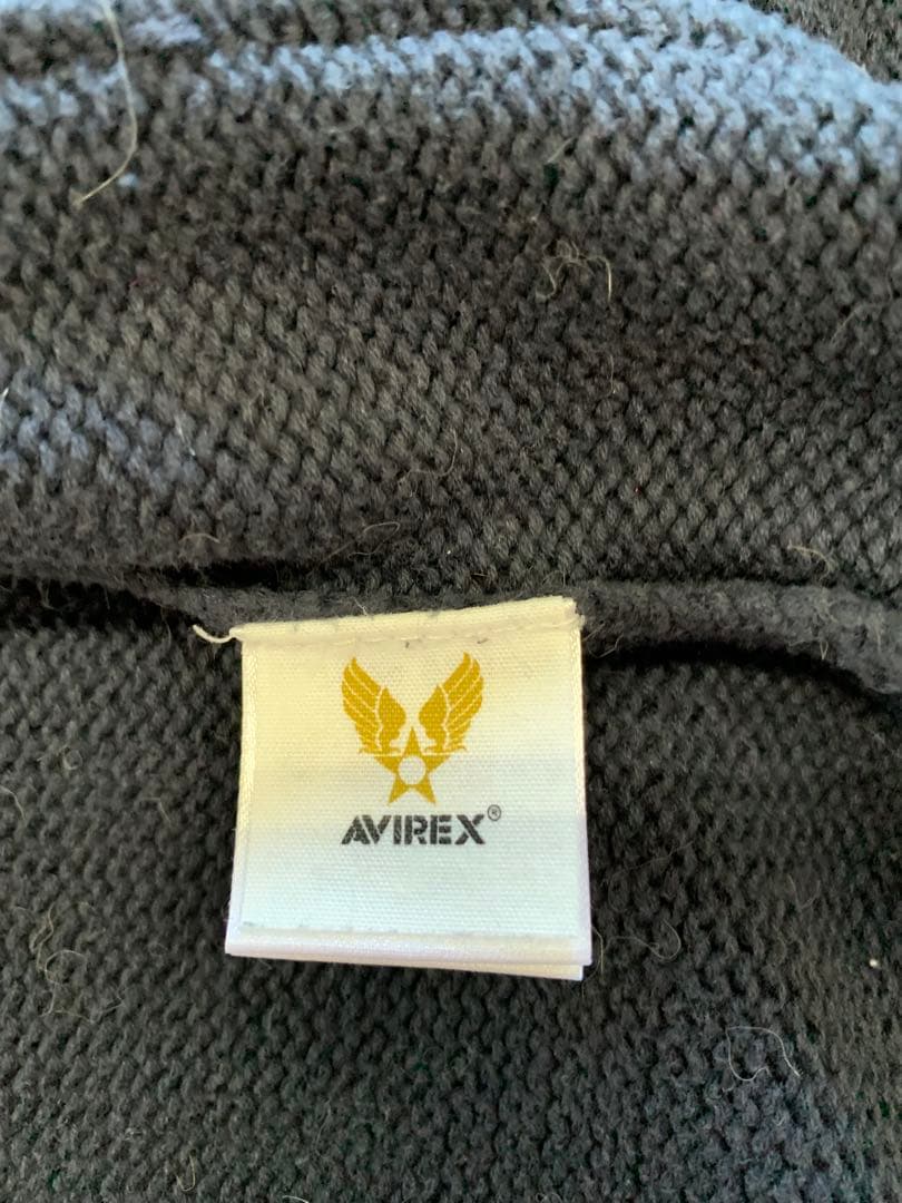 AVIREX 厚手ニットジャケット
