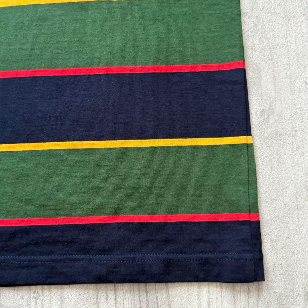2回洗濯のみの極美品【バーバリアン】8オンス　ラガーシャツ　ショートスリーブ