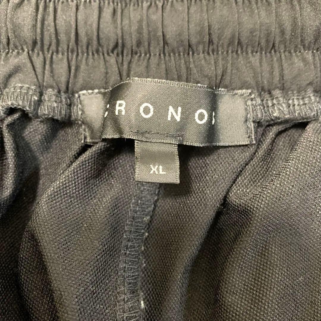 CRONOS★ジャージ パンツ XL 白 黒　CR-SP-0104