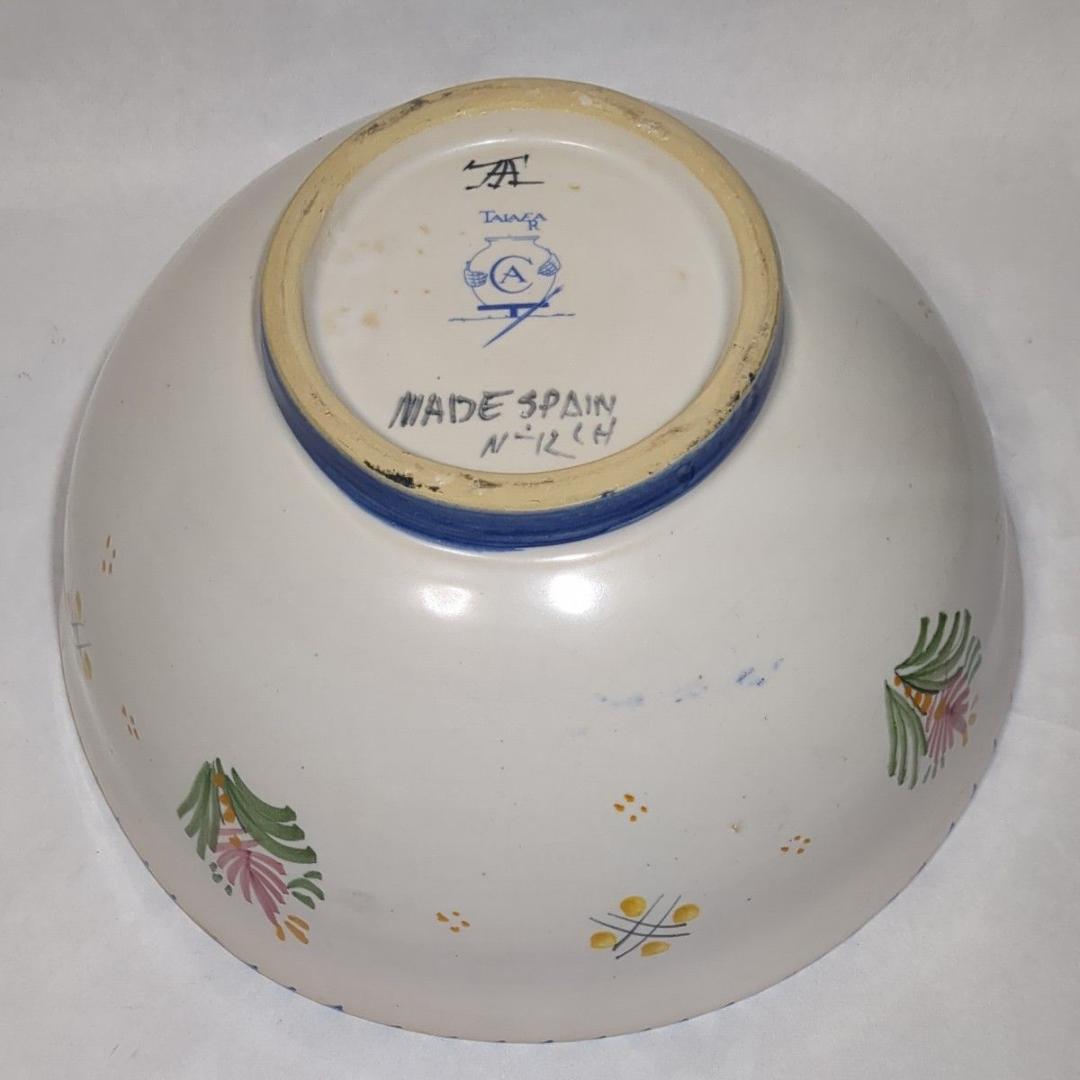 タラベラ TALAVERA スペイン製 大鉢 サービングボウル ヴィンテージ美品