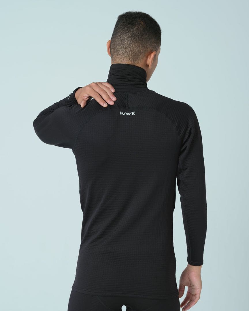 HURLEY ファントムワッフルインナー　ハイネック　メンズ